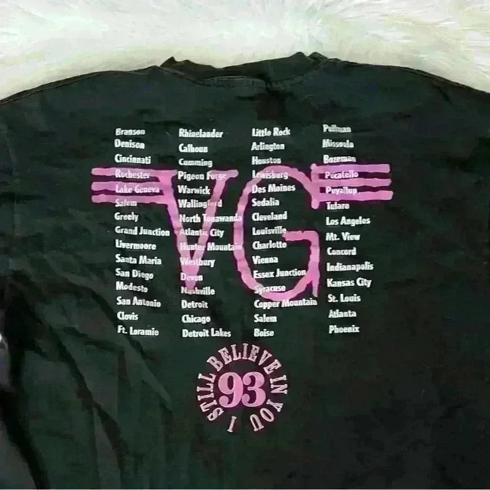 Vintage Vince Gill I Still Believe In You Black 93 Tour Shirt Large Made In USA - Picture 3 of 5